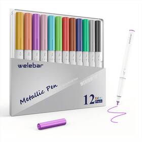 B0brn7f8gc Welebar 12-pack Metallic Pen Set For Cricut Maker 3/4/maker/explore Air 2/3