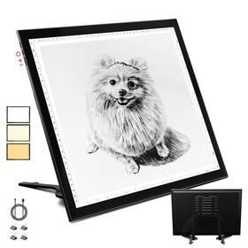 A3-03 Welzk 3-colors A3 Light Pad 16.6 12.6 Inchs Board Built-in Stand Side Button