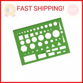 T-816 Westcott 046926694626 All-purpose Technical Drawing Template Plastic Shape To