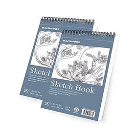 Arise-1005 Winland Bachmore Sketchpad 5.5x8.5 Inch 68lb/100g 100 Sheets Of Spiral Bound 2 Packs