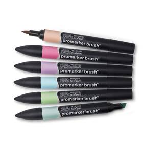B07rcjj9mb Winsor & Newton And Promarker Brush Set 6 Count Pastel Tones