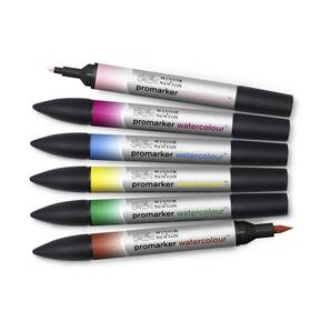 B089d36p46 Winsor & Newton And Promarker Watercolor Marker Set 6 Ct Floral Tones