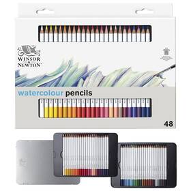 B09792r812 Winsor & Newton And Studio Collection Watercolour Pencils Tin 48 Pc