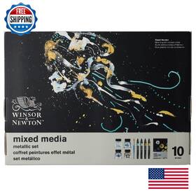 B0dn2m5xjs Winsor & Newton And Mixed Media Set Metallic