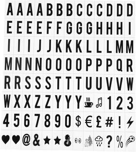 Wlngtv Dwb2172 A Set 104pcs Black Cinematic Lightbox Replacement Letters And Numbers Signs F