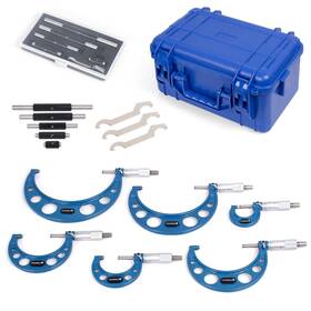 Wondersunm 894789938561 6 Pcs Outside Micrometer Set Professional Precision Machinist Tool 0-1 Inch /1-2