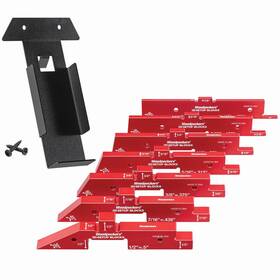 3d-sub7 Woodpeckers 3d Setup Blocks With Rack-it - 7 Piece Set