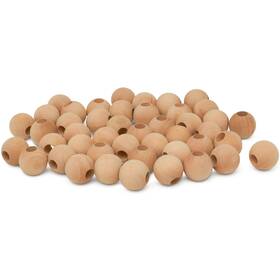 Eb-bdb-114-12-p6 Woodpeckers Unfinished Wooden Ball Beads 1-1/4 Inch Diameter 1/2 Hole