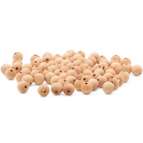 Eb-bdb-916-532-p100 Woodpeckers Unfinished Wooden Ball Beads 9/16 Inch Diameter 5/32 Hole