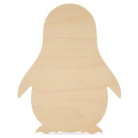Eb-copng-6-p3 Woodpeckers Wooden Penguin Cutout 6 Inch Unfinished For Christmas And Decor Crafts