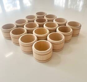 Eb-wtnrv-134-p6 Woodpeckers 16 Vintage Birch Wood Napkin Rings 1-3/4 Unfinished For Diy Craft