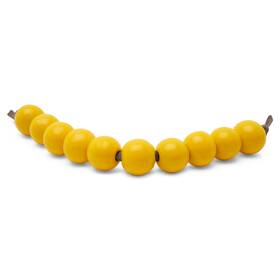 Mf-bdby-12-p50 Woodpeckers Yellow Wooden Beads 1/2 Inch 3mm Hole Round For Crafts