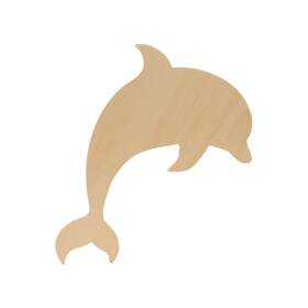 Mf-codlph-6-p2 Woodpeckers Unfinished Wooden Dolphin Cutout 6 Inch For Summer Decor And Crafts