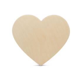 Mf-cohrt-6-14-p3 Woodpeckers Wood Heart Cutouts 6 Inch X 1/4 Thick Unfinished Crafts And Valentines