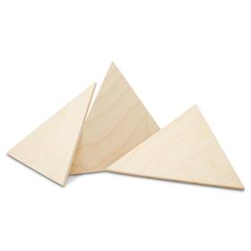 Mf-cotri-10-p3 Woodpeckers Triangle Wooden Cutouts 10 Inch Unfinished Crafts And Geometric Decor