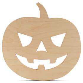 Mf-ls-hjol-12-p2 Woodpeckers 12 Inch Jack O Lantern Cutout 1/8 Thick Pumpkin Halloween Wood Craft