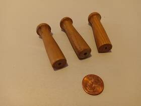 Mf-pegos-134-p25 Woodpeckers Lot Of 3 Vintage Peg 2-1/8 Inch Wooden Pegs For Wall Hanging
