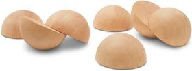 Mf-sbal-3-p3 Woodpeckers Wooden Split Half Balls 3 Inch 25 Pack Birch Wood Craft 1/2 Spheres For Diy Wreaths