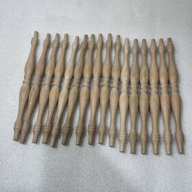 Mf-spio-11-p6 Woodpeckers 16-red Oak Wooden Spindles 11 Inch For Crafts Home D Cor Furniture