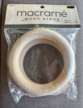 Mf-wttr-4-p10 Woodpeckers Set 2 Unfinished Wood Rings 3.81 Inch For Crafts Macrame And Jewelry