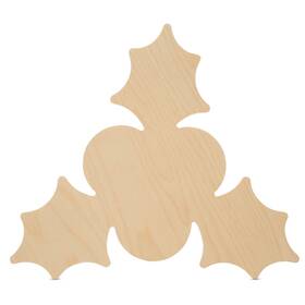 Woodpeckers Smf-cochl-18 Wood Holly Cutouts 18 Inch Unfinished Christmas Craft And Party Decor