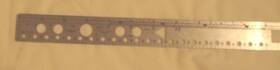 6053 Woodward Vintage C-thru Ruler Business Forms 18 Inch Long - Rare