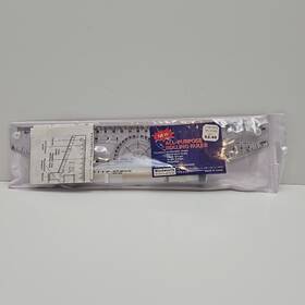 255171 Woolworth Rolling Ruler All-purpose Centimeter And Geometric Scale Circle Angle Clear