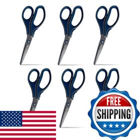 B0b2fcn9wb Woots Maxtitanium 8 Non-stick Scissors - 6 Pack Dual Curved Technology Hd