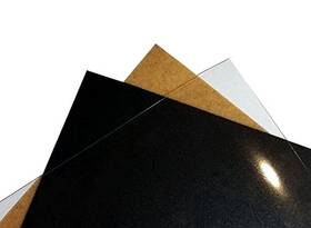 Worbla 821079269187 3 Pack Combo - Classic Transpart Black 10 X 9.25 Inch Per Sheet C