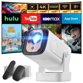 W206 Wowlink Projector Auto Focus And 1080p Native Bulit-in Apps 4k Support Au