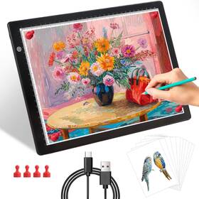 Ws-001 Wsenlight A4 Light Box For Tracing Pad Drawing Magnetic Board With 4 Ma