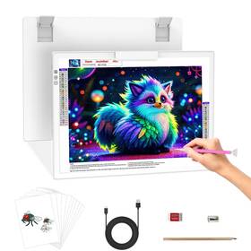 Ws-004 Wsenlight A4 Light Pad For Tracing Rechargeable Wireless Box Drawing Diamond