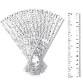7757 Wsicse 125 Pcs 6 Inch Clear Plastic Ruler Bulk For Classroom School Office