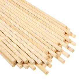 9093 Wsicse 30pcs Wooden Sticks For Crafts Dowel 1/4 X 12 Inch Rods Craft W
