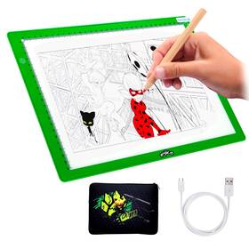M17006 Wyncor Miraculous Ladybug A4 Portable Led Light Pad - Cat Noir