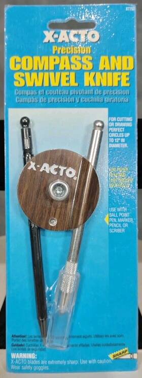 Xc2053 X-acto Vintage Precision Compass And Swivel Knife New Old Stock