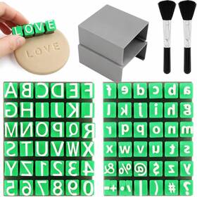 22447352 Xarvltmj Alphabet Letter Stamps For Clay Pottery 2 Pack Stamp Kit Multicolor