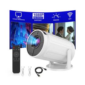Tyyry008 Xbj Wireless Mini Projector With Wifi 4k 1080p Support Portable 180