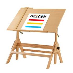 Xszz001 740528776048 Wood Adjustable Drafting Table 35.5 Inch X 23.5 Art Drawing Desk With Various