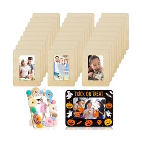 Yalikop-unfinished-04 Yalikop 144 Pieces Diy Wood Frames For Crafts Unfinished 4 X 6 Inch Picture F