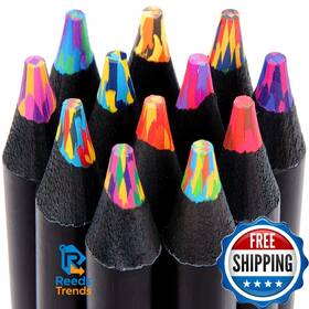 B0d5qtcx98 Yangmei 12 Rainbow Colored Pencils Ideal Stocking Stuffers For Teens And Kids