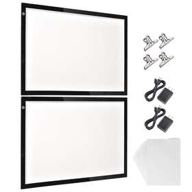 Yescom 11ldb004-a2-06.v1x2 23 Inch X16 A2 Led Light Box Copy Pad Tracing Drawing Board Dimming 2 Pack