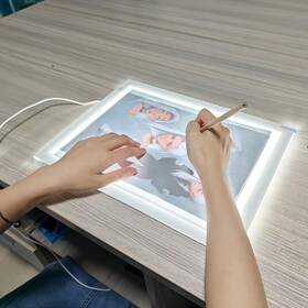 Yw-002 Yingwond B4 Artist Tracing Light Box Board With Internal Cord 14.2 10.6 In 3 Level