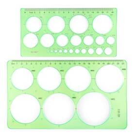 23lq78h4d Ymapinc 2pcs Circle Template For Drawing Drafting Geometric Ruler Painting