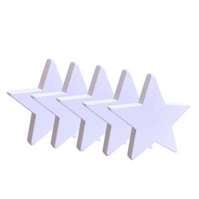 100wjx Yokoke White Wooden Stars For American Flag 102 Pcs Wood Star Cutouts 1-1/2 Inch By