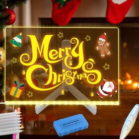 Yooyoofei 613312144821 Led Note Board With Colors 7-color Acrylic Dry Erase Light 4 Dyn