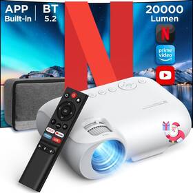 Yoton 671716936299 Y9 Netflix Projector With Wifi And Bluetooth Portable 4k Support 20000