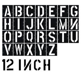 Myd020 Yushanju 12 Inch Letter Stencils Alphabet Art Craft Interlocking St... Fast Ship