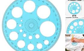 6ppmf1jrw Zeyiyer Circle Template For Drawing Plastic Stencil Geometric Ruler Blue