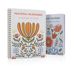 24-236 Zicoto Zic-acoloringbv5 Beautiful Adult Coloring Book Set Of 2 For Relaxation - Affirmation An